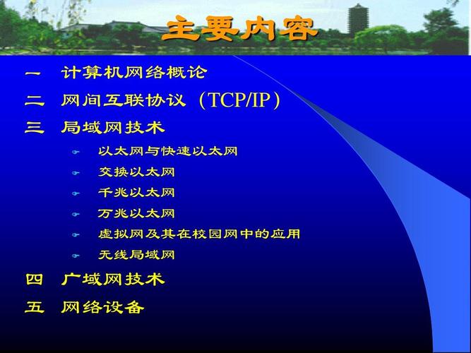 计算机网络概论 二 网间互联协议(tcp/ip) 三 局域网技术 一